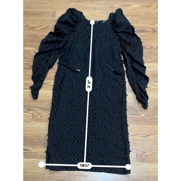 Rachel Comey WHIFF BLACK MIDI DRESS SIZE size 0 - Picture 3 of 10